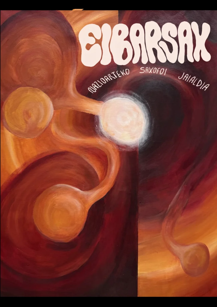 Cartel de Eibarsax 2026, obra de Maialen Bravo